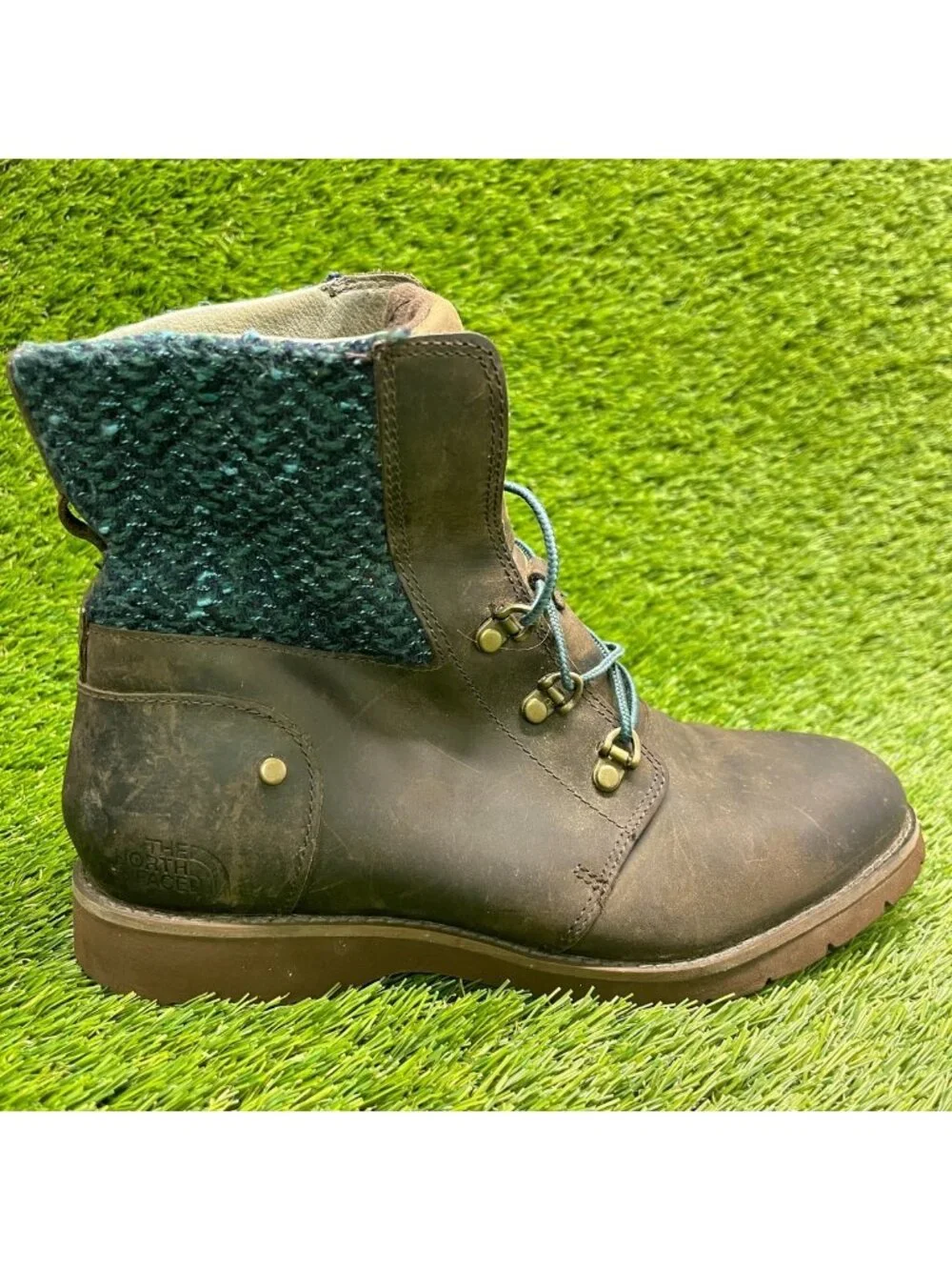The North Face Ballard Womens Size 8.5 Brown Outdoor Leather Lace Up Ankle Boots